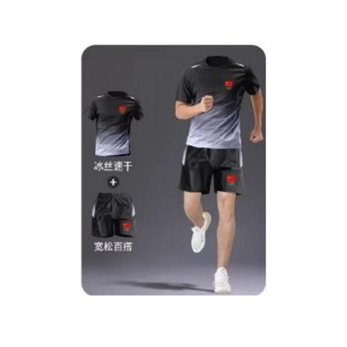 CONJUESS Functional Sportswear Sets - Ice Silk Quick-Drying, Loose & Versatile, for Athletic Performance & Daily Leisure