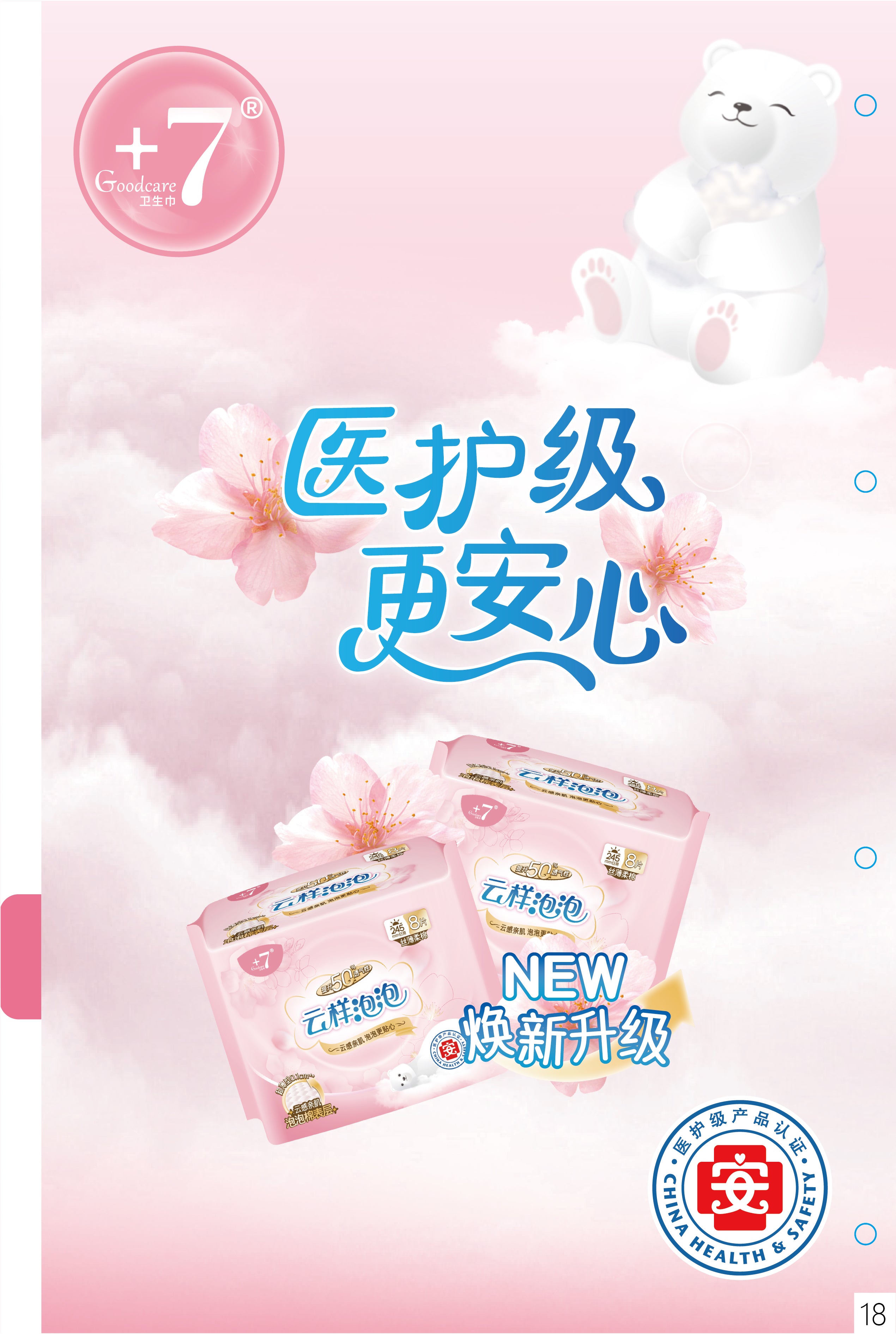 Goodcare +7 Natural Cotton Ultra Thin Sanitary Pads