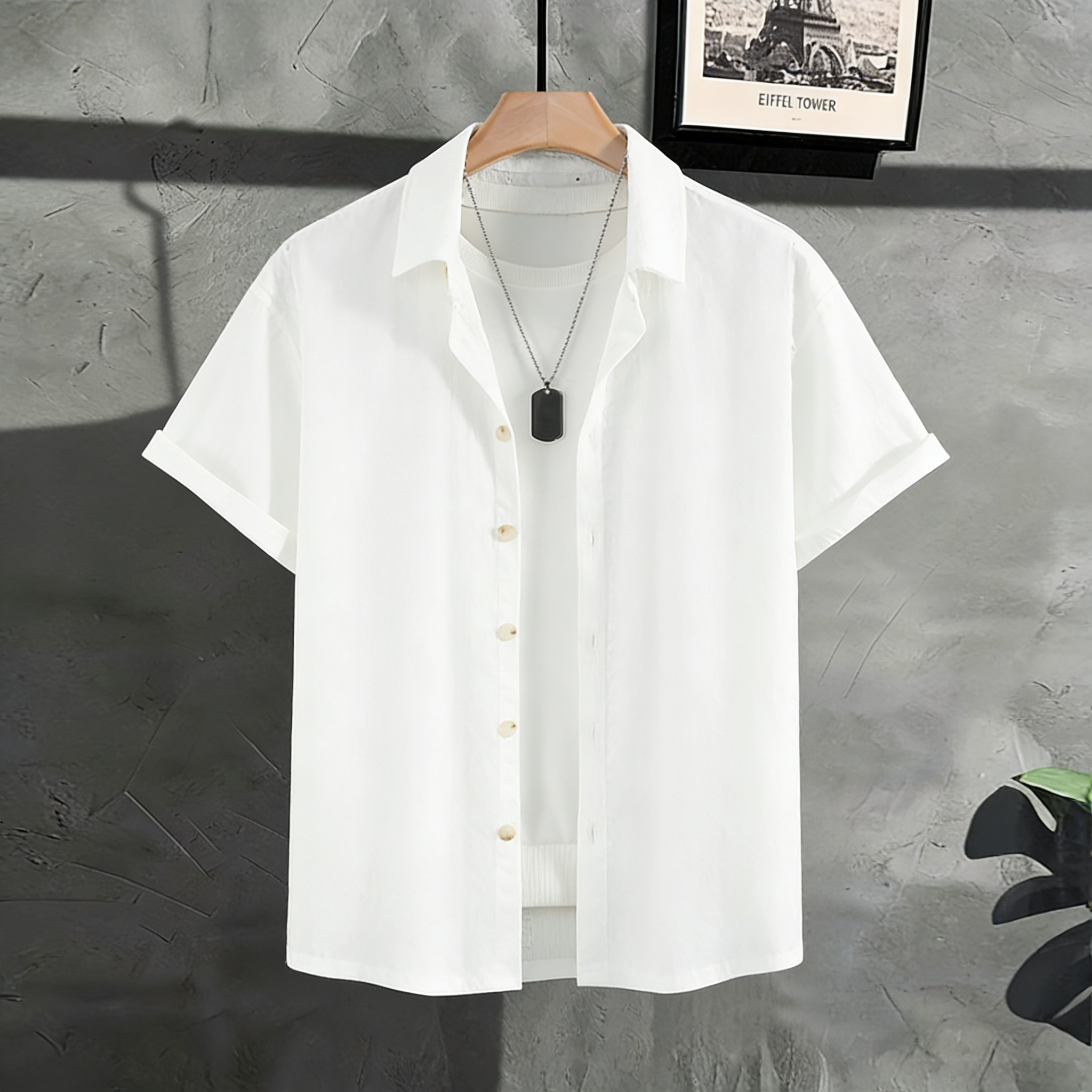 Yamijia Men's Fashion & Casual Clothing Set - Ice Silk Quick-Drying, Loose & Versatile, Suitable for Daily Commute, Outdoor and Multi-Scene Wear