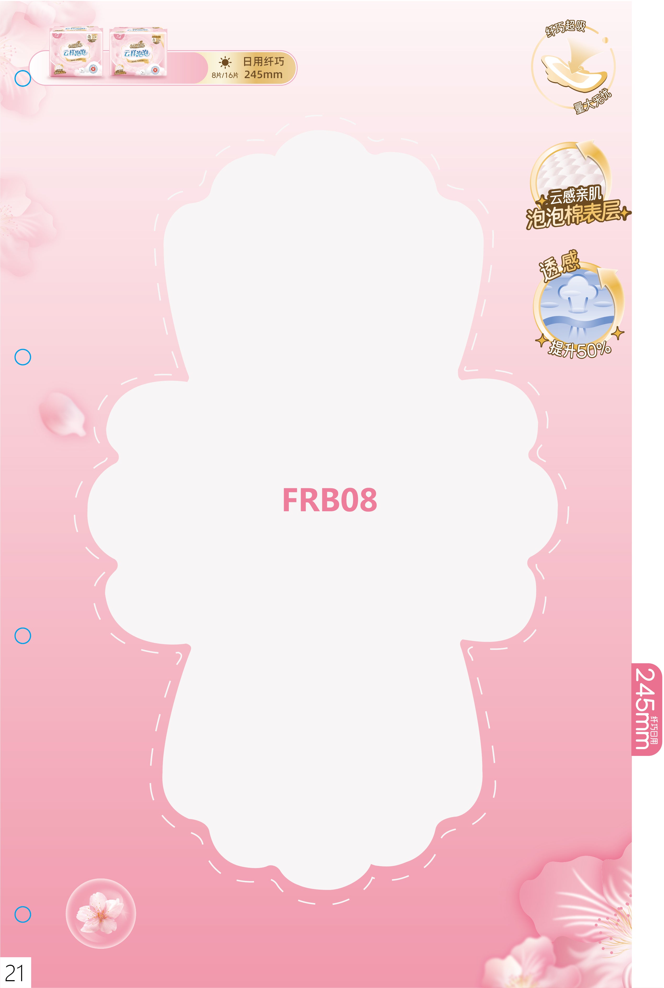 Goodcare +7 Natural Cotton Ultra Thin Sanitary Pads