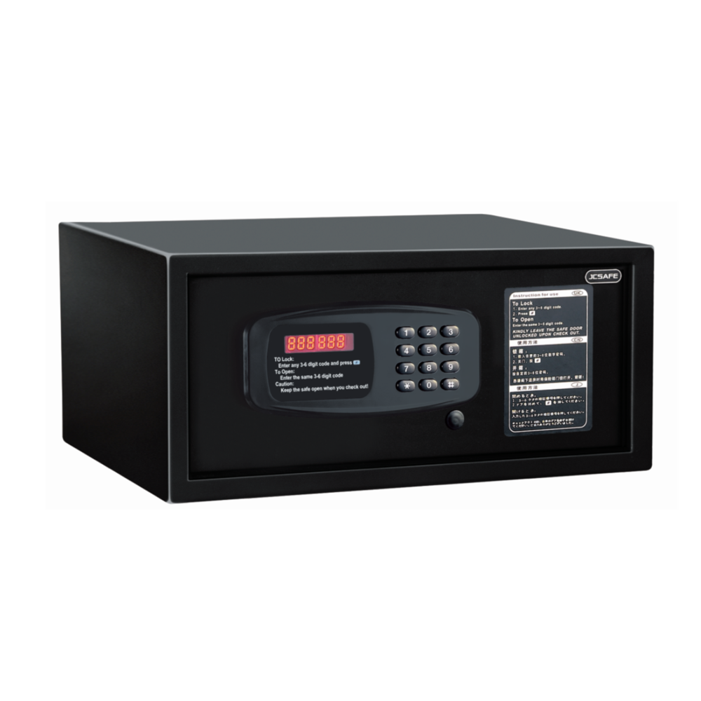 Hotel Safe 2042MQ | Password & Key Dual Lock Compact Hotel Guest Room Safe