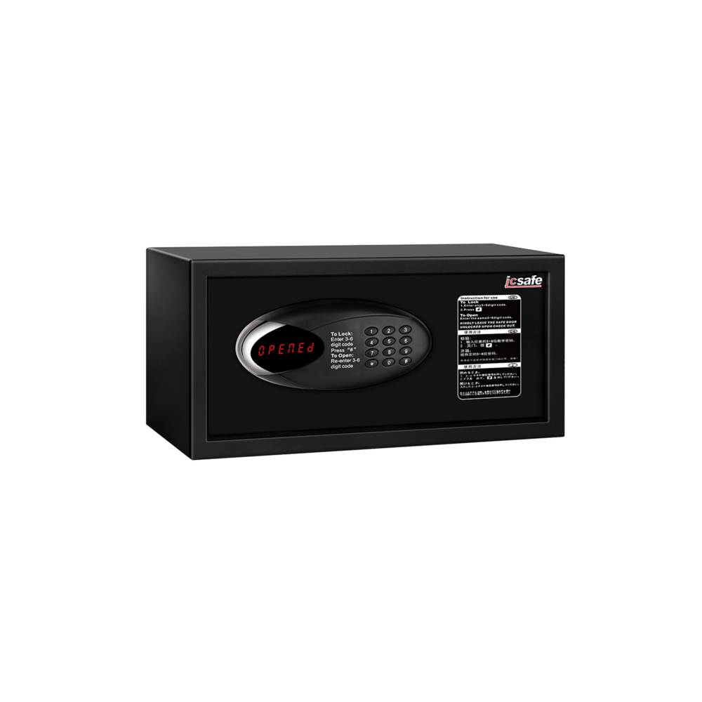 Hotel Safe 2042MQ | Password & Key Dual Lock Compact Hotel Guest Room Safe