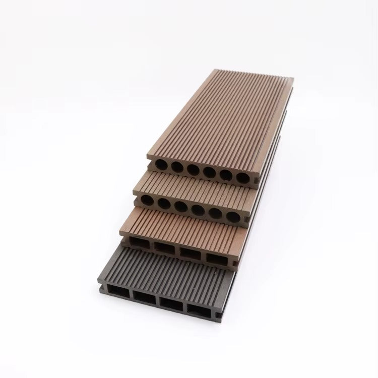 Custom China Wood Plastic Wpc Outdoor 3D Embossing Wood Grain Composite Decking Tiles Board Flooring