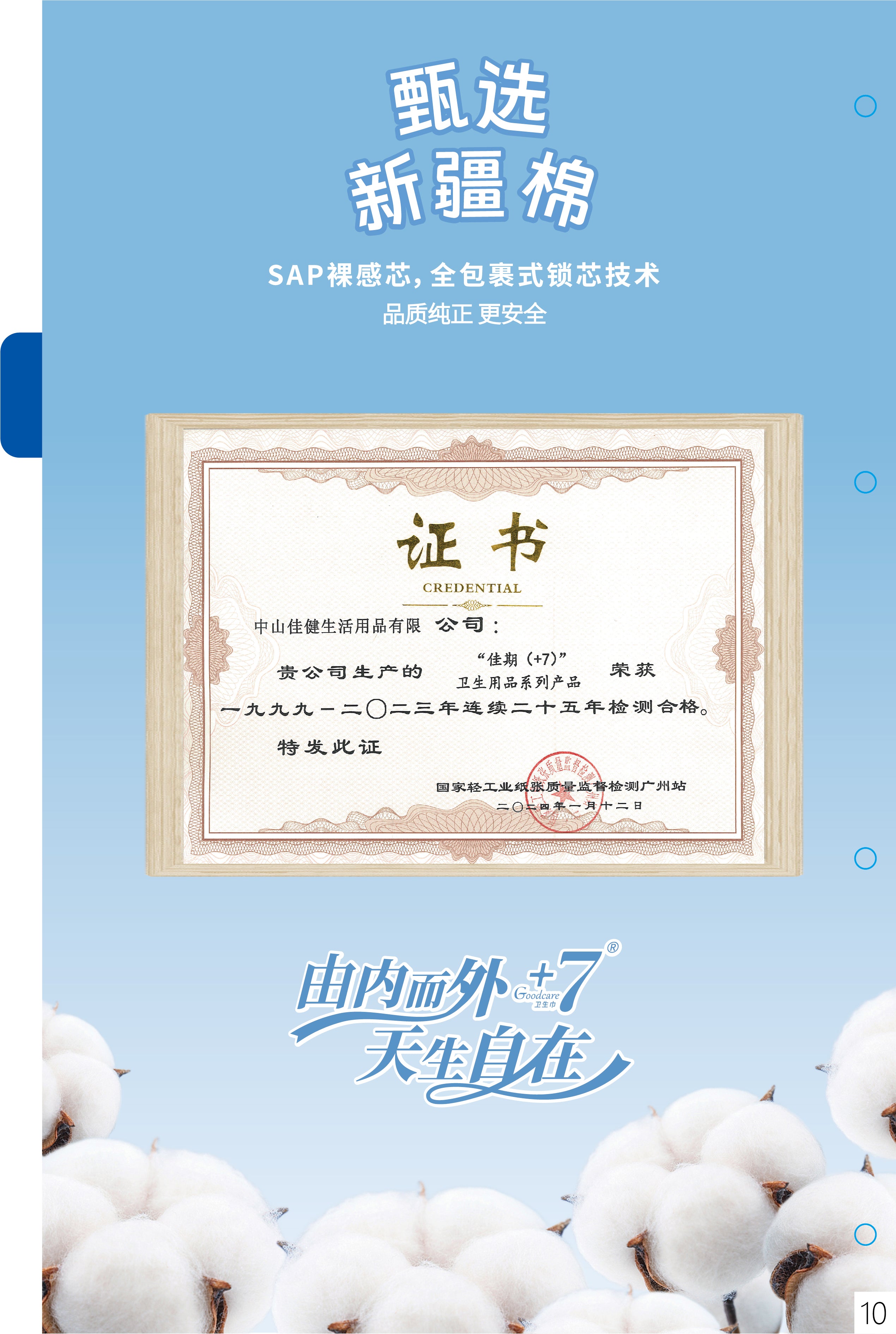 Goodcare +7 Natural Cotton Ultra Thin Sanitary Pads