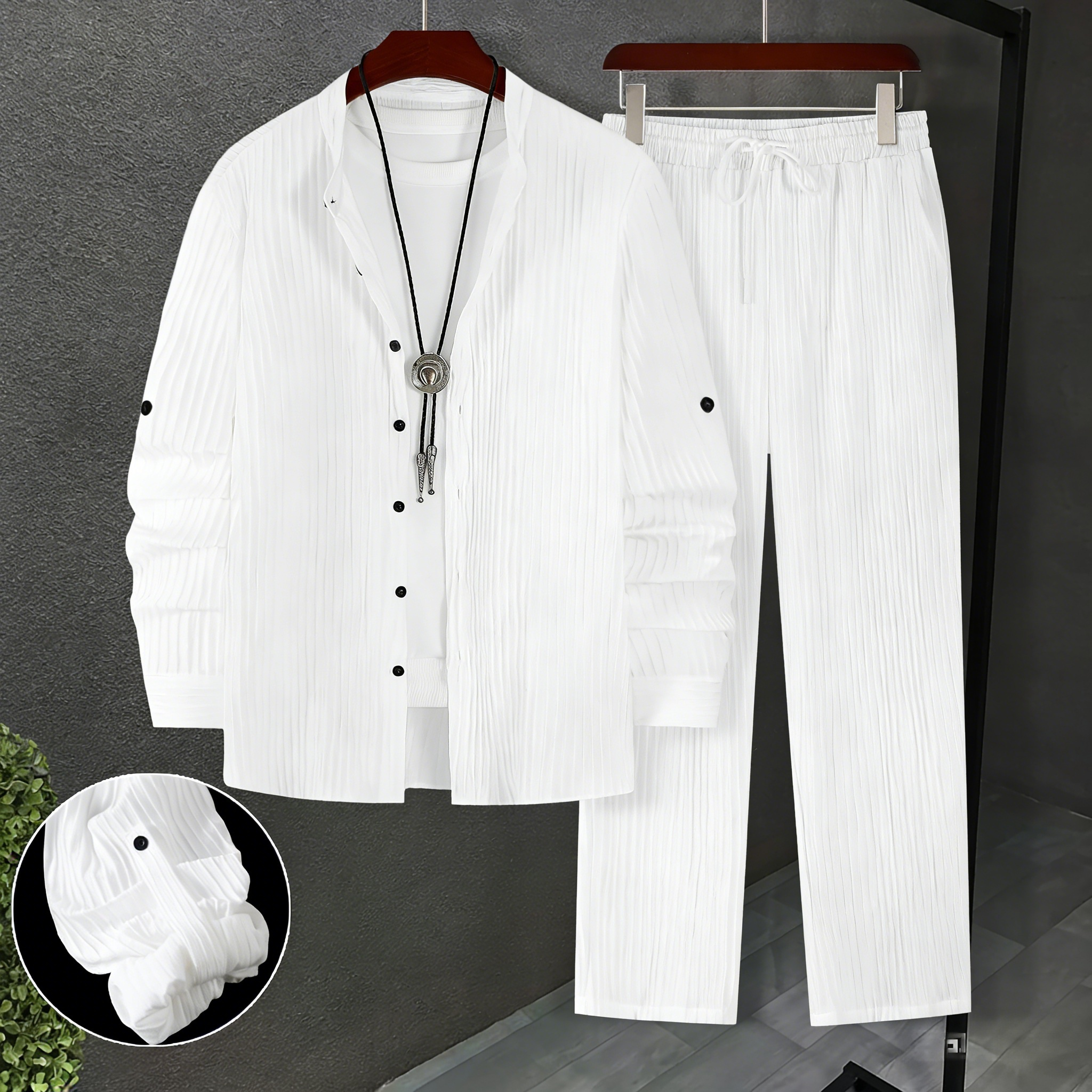 CONJUESS Men's & Couples' Loungewear Set - Soft Skin-Friendly Sleepwear, Loose Comfortable Pajamas for Home Relaxation
