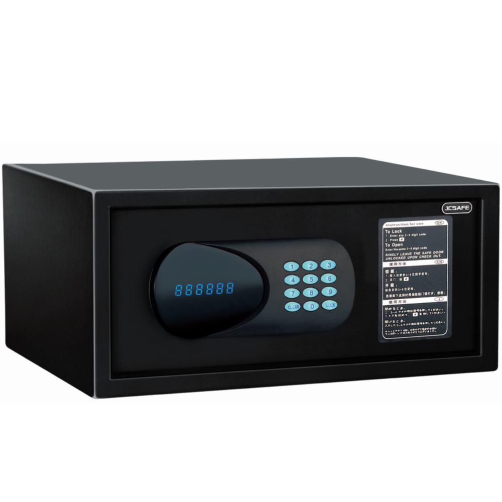 Hotel Safe 2042MQ | Password & Key Dual Lock Compact Hotel Guest Room Safe